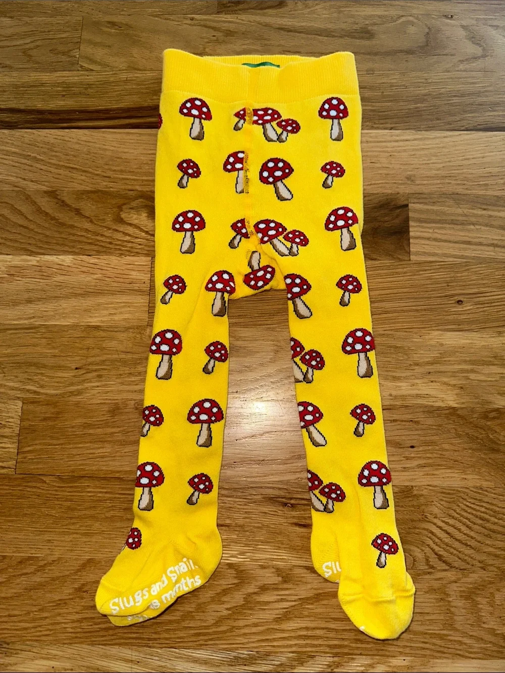 Slugs & Snails Infant Mushroom 🍄 Pattern Tights sz 12-18mos